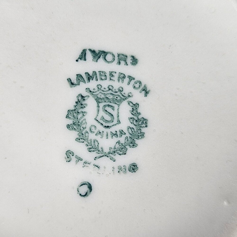 Vintage Scammell's Lamberton China White Teapot Pitcher White Red Hotelware - Picture 13 of 14